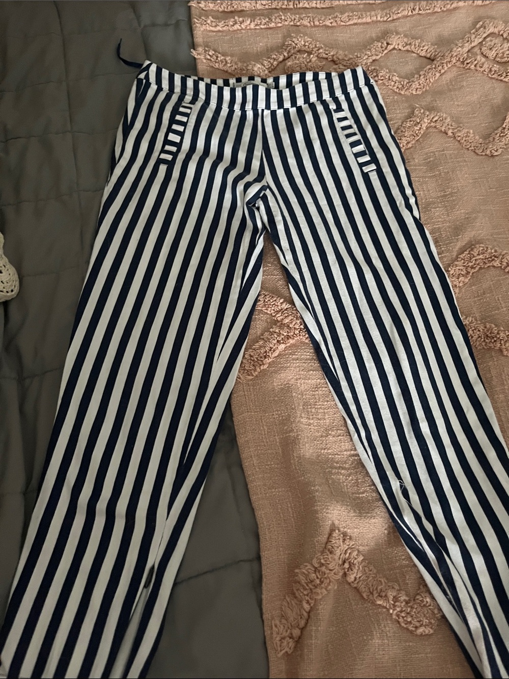Oxygene Black and White Pull-On Pants